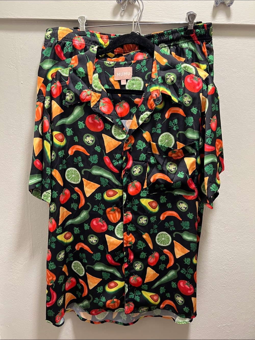 Show Me Your Mumu Almost Paradise Dreaming of Queso Pajama Set, XL
